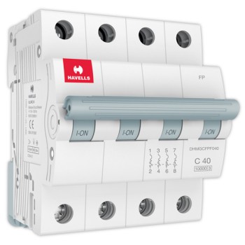 Havells 40A C-Curve 10kA 4 Pole MCB