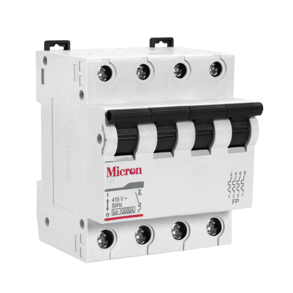 Micron M3NP63C 63A C-Curve 10kA TPN MCB