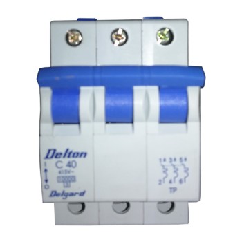 Delton 40A C-Curve 10kA 3 Pole MCB
