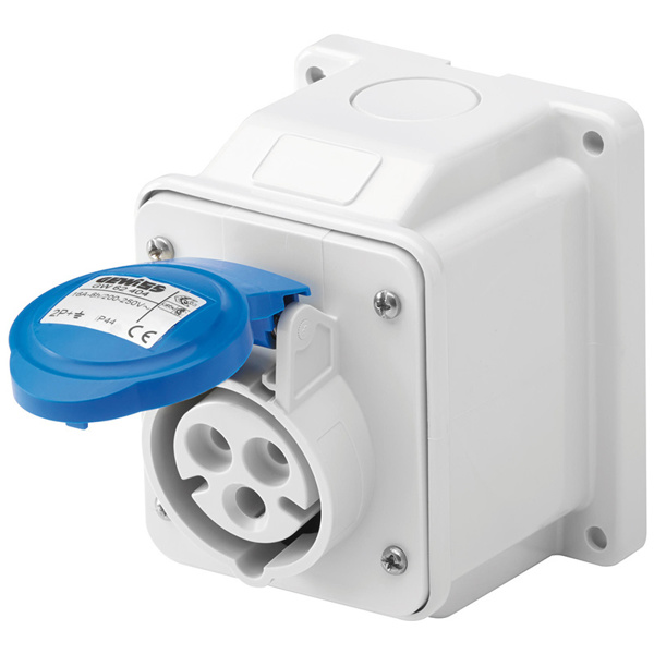 Gewiss GW62404 16A 3 Pin 240V Surface Socket Outlet