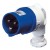 Gewiss GW60096 32A 3 Pin 240V 90 Degree Angled Plug