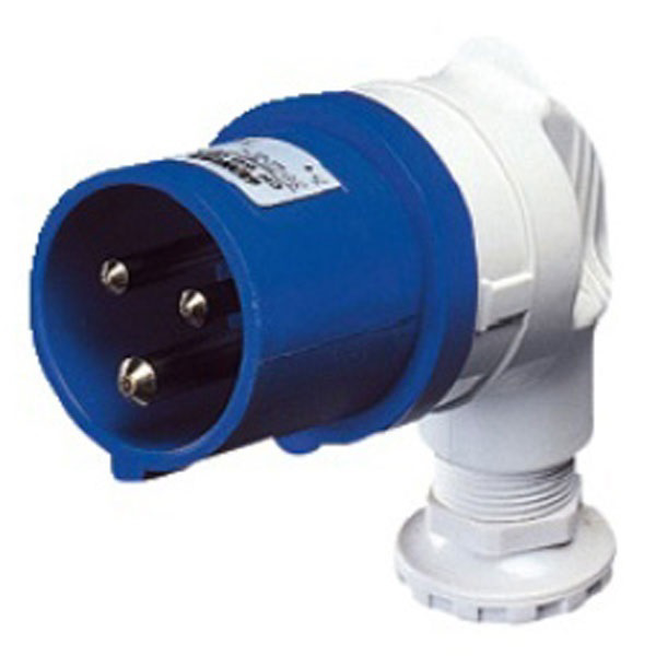 Gewiss GW60096 32A 3 Pin 240V 90 Degree Angled Plug