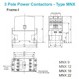 Lauritz Knudsen MNX 9 Three Pole Contactor (Aux.-1 NC)