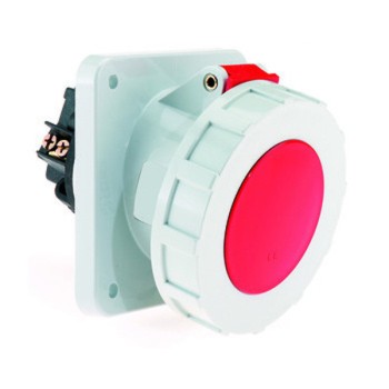 Neptune - Bals 1288 32A Angled 5 Pin IP 67 Panel Mounting Socket Outlet