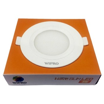 Wipro Garnet Wave Slim 3W Round LED Panels
