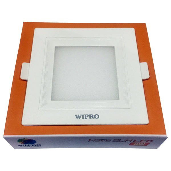 Wipro Garnet Wave Slim 3W Square LED Panels
