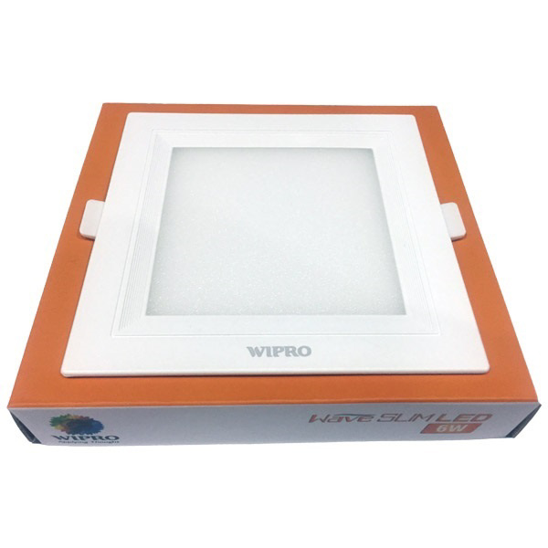 Wipro Garnet Wave Slim 6W Square LED Panels