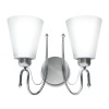 Philips Trendo 34304 B-22 (Bulb Base) Double Head White Wall Lights