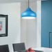 Philips Vivid 582023 E-27 (Bulb Base) Splendid Blue Pendant Light