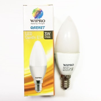 Wipro Garnet 3W E-14 Candle Lamp
