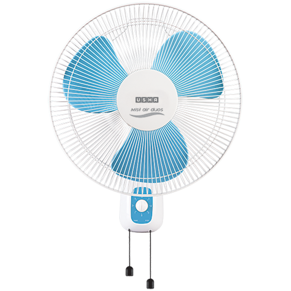 USHA Mist Air Duos 400 mm Blue Wall Fan