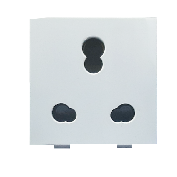 Legrand Britzy 673455 6-16A 3 Pin 2M White Socket