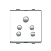 Micron Artize 10A 5 Pin White Socket