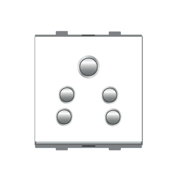Micron Artize 10A 5 Pin White Socket