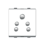 Micron Artize 10A 5 Pin White Socket
