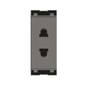 Norisys Cube C5010.02 6A 2 Pin Grey Socket
