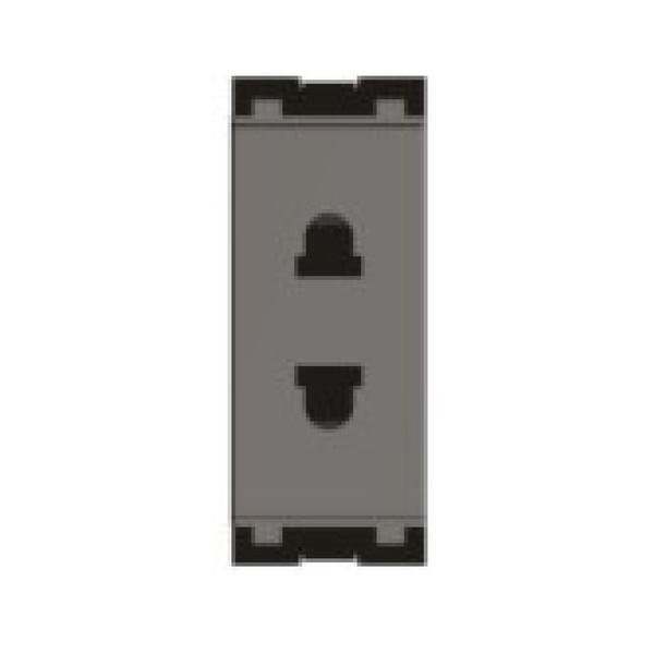Norisys Cube C5010.02 6A 2 Pin Grey Socket