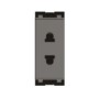 Norisys Cube C5010.02 6A 2 Pin Grey Socket
