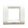 Cona Status 2 Module White Cover Plate With Frame
