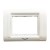Cona Status 3 Module White Cover Plate With Frame