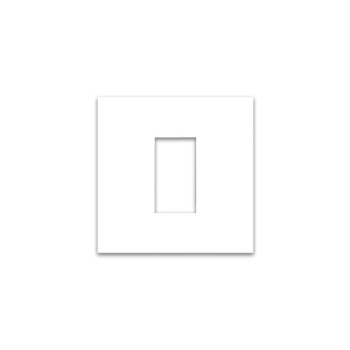 Micron Artize 1 M White Cover Plate With Frame