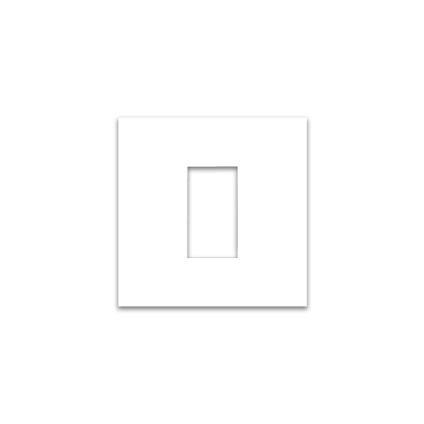 Micron Artize 1 M White Cover Plate With Frame
