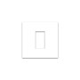 Micron Artize 1 M White Cover Plate With Frame