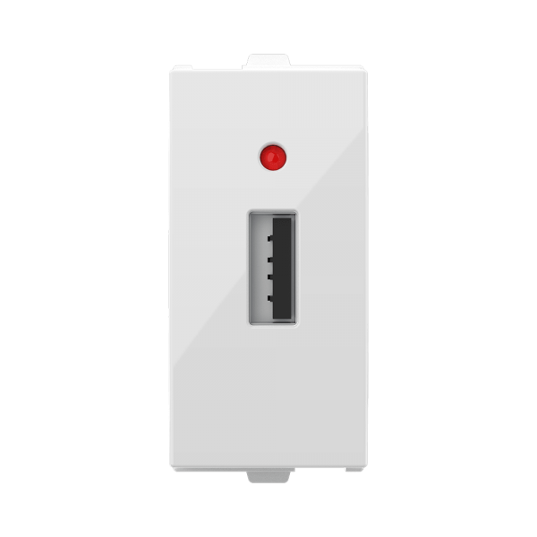 GM AA1167 White USB Charger with Indicator