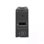 Lauritz Knudsen Englaze CB92101AM02 2A 1M USB Charger Mountain Grey Socket