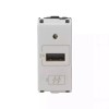 Lauritz Knudsen Englaze CB92101AW02 2A 1M USB Charger Snow White Socket