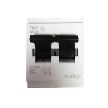 Norisys Cube CTTDP32.01 32A Double Pole White Tiny MCB