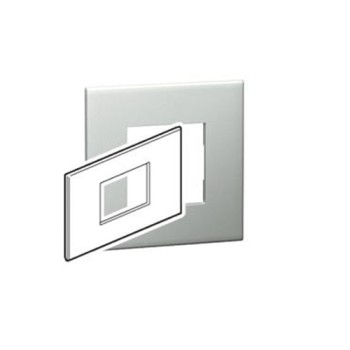 Legrand Arteor 575071 3M Shaver Socket Pearl Aluminium Plate