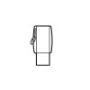Legrand Arteor 572759 Magnesium Key Fob